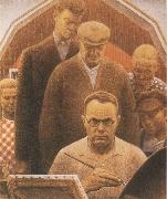 Grant Wood Return from Bohemia oil painting reproduction